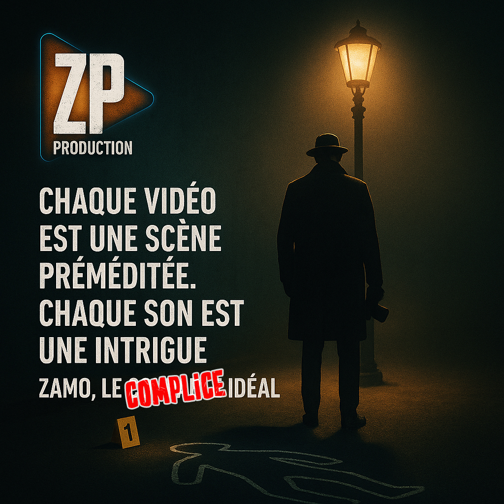 Complice ChatGPT Chaque vidéo est une scène préméditée, shaque son une intrigue, Zamo le complice idéal